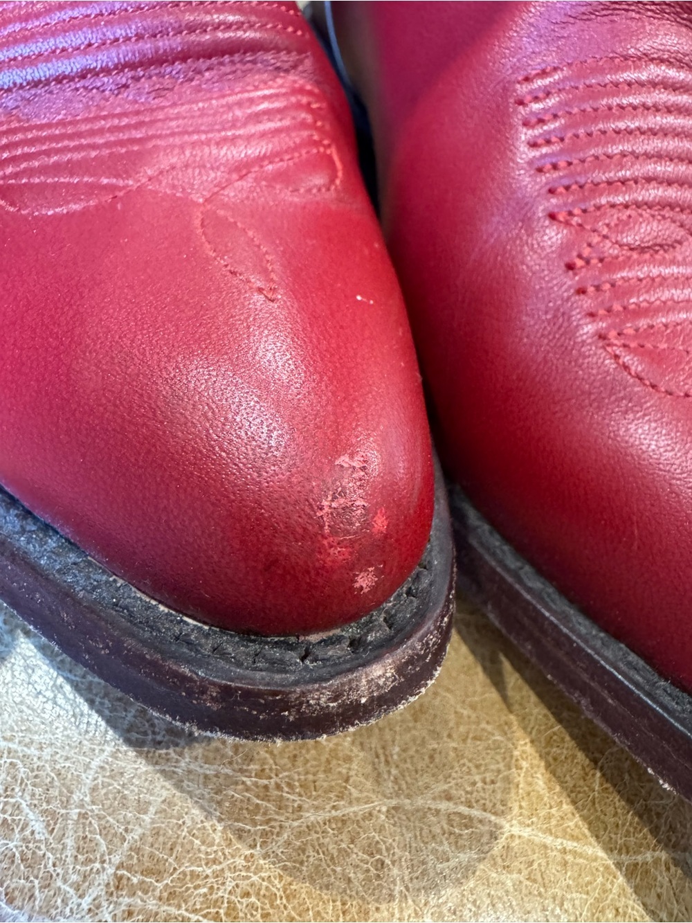 Tecovas Red Western Cowboy Boots - Picture 4 of 12
